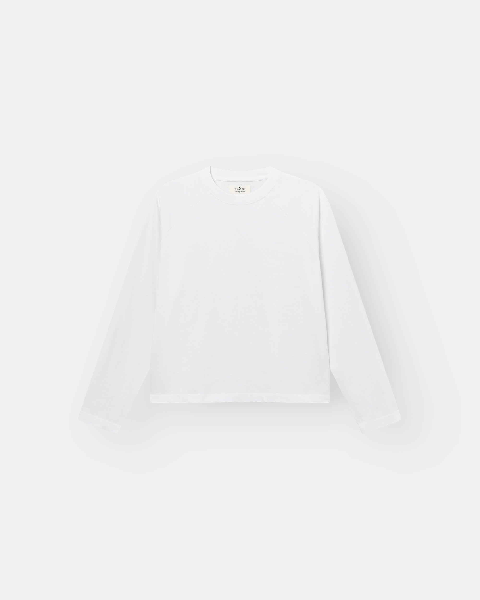 Raglan Longsleeve T-shirt White dame